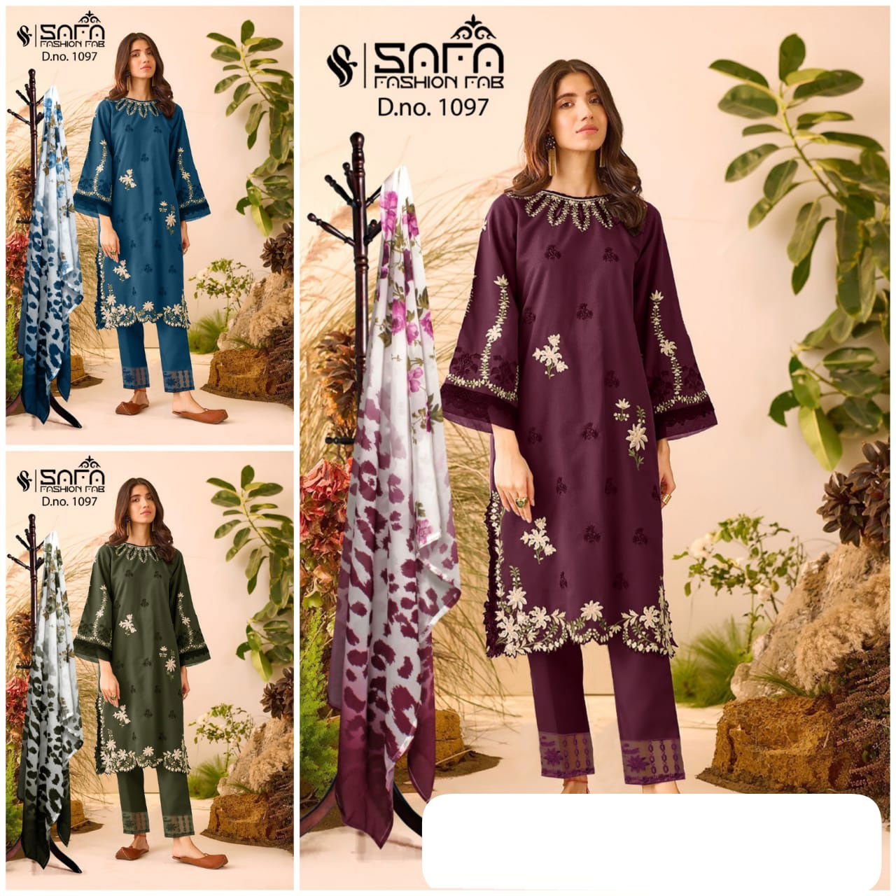 Safa Fashion 1097 Readymade Pakistani Suits Catalog
